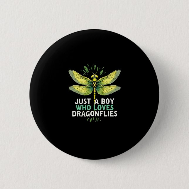 Just a Boy who loves Dragonflies. Dragonflies Drag Knapp (Framsida)