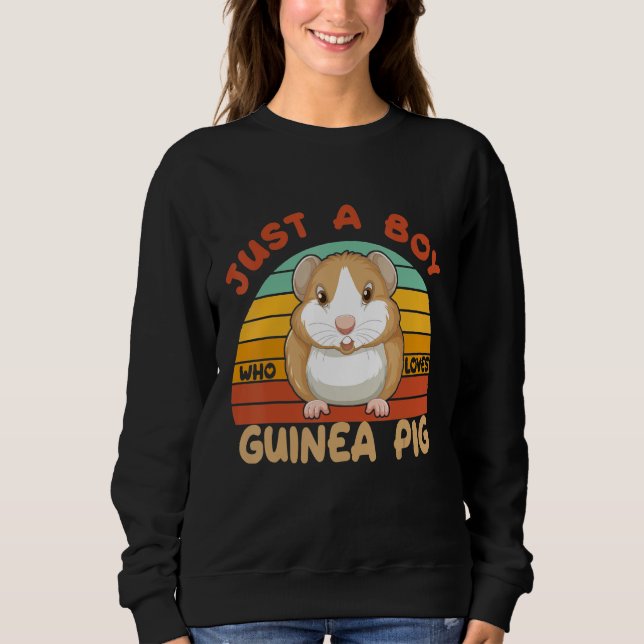 Just A Boy Who Loves guinea Pig Wild Guinea Pigs G T Shirt (Framsida)