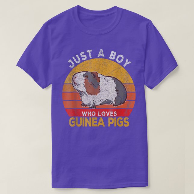 Just A Boy Who Loves Guinea Pigs  Pet Lover  T Shirt (Design framsida)