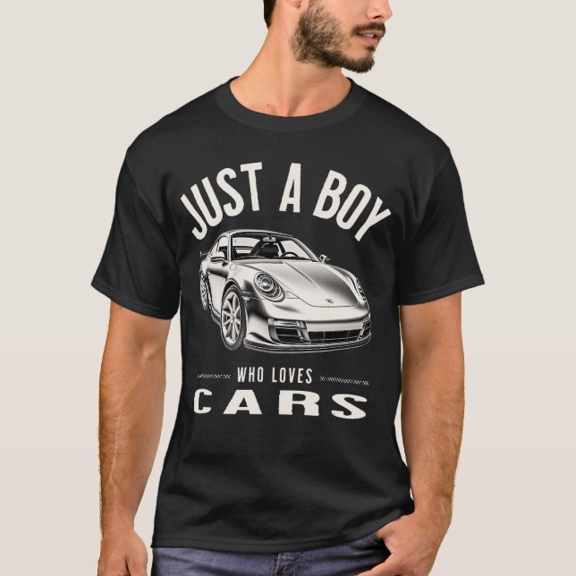 Just a Boy Who Loves s SuperSports 2 T Shirt (Framsida)