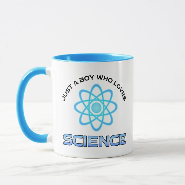 Just A Boy Who Loves Science Mugg (Vänster)