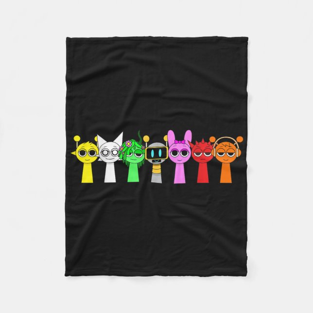 Just A Boy Who Loves Sprunky Funny Sprunky Game  Fleecefilt (Framsidan)