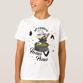 Just a Bunch of Hocus Pocus Witch Cat Graphic T Shirt