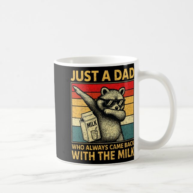 Just A Dad Who Always Came Back Men Fathers Day Da Kaffemugg (Höger)