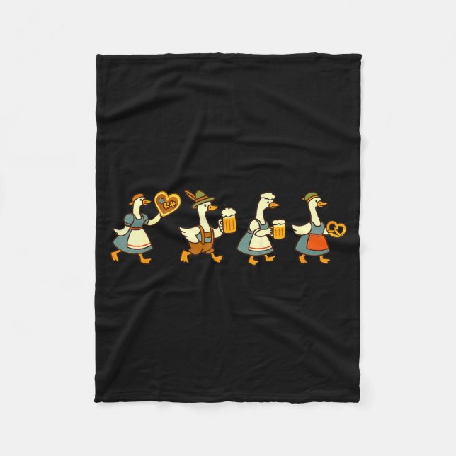 Just A Fest Goose German Beer Prost Drinking  Fleecefilt (Framsidan)