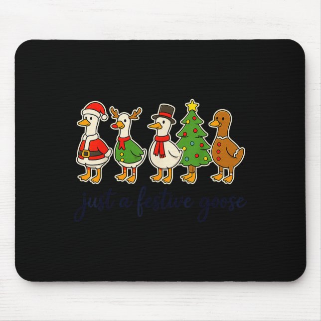 Just A Festive Goose Christmas Silly Goose Funny C Musmatta (Framsidan)