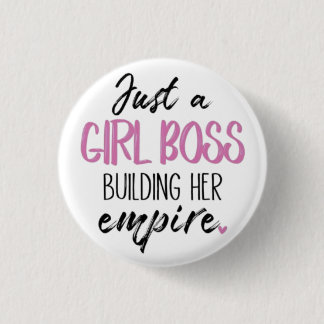 Just a Girl Boss | Motivational Pin Button Knapp