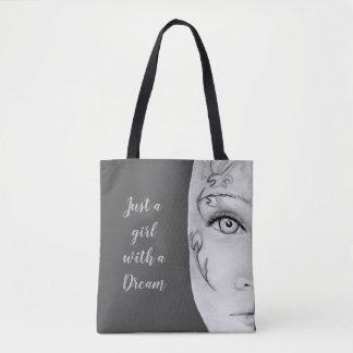 Just a Girl Tote Tygkasse