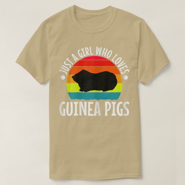 Just A Girl Who Love Guinea Pigs831 T Shirt (Design framsida)