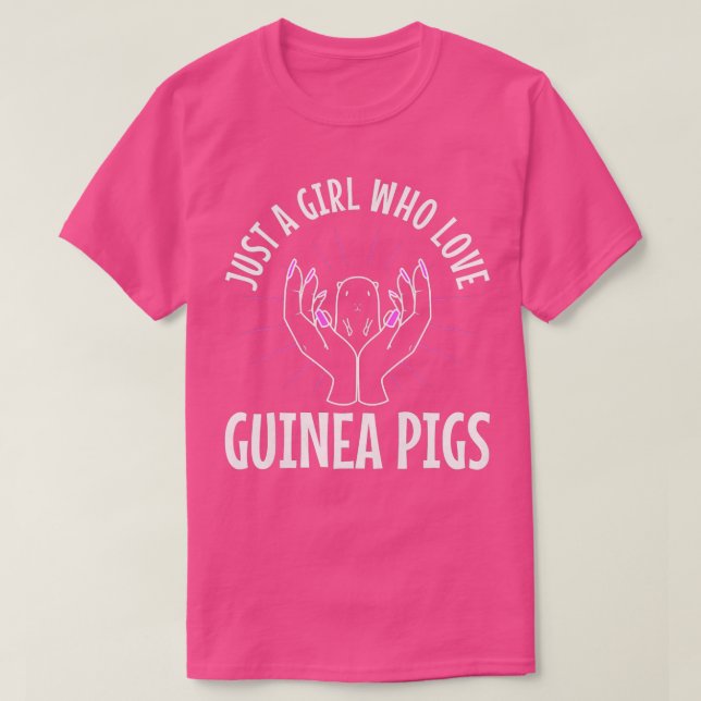Just A Girl Who Love Guinea Pigs Premium 3453  T Shirt (Design framsida)
