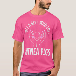 Just A Girl Who Love Guinea Pigs Premium 3453  T Shirt