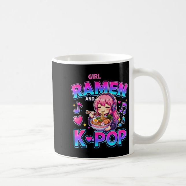 Just A Girl Who Loves Anime Ramen And K-p  Kaffemugg (Höger)