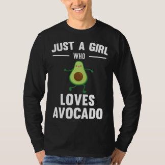 Just A Girl Who Loves Avocado Cute T Shirt