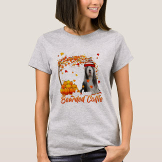 Just A Girl Who Loves Bearded Collie Dog T Shirt