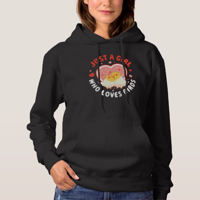 Just A Girl Who Loves Birds T Shirt (Framsida)
