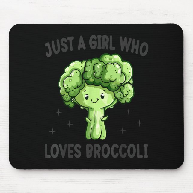 Just A Girl Who Loves Broccoli Funny Broccoli Love Musmatta (Framsidan)