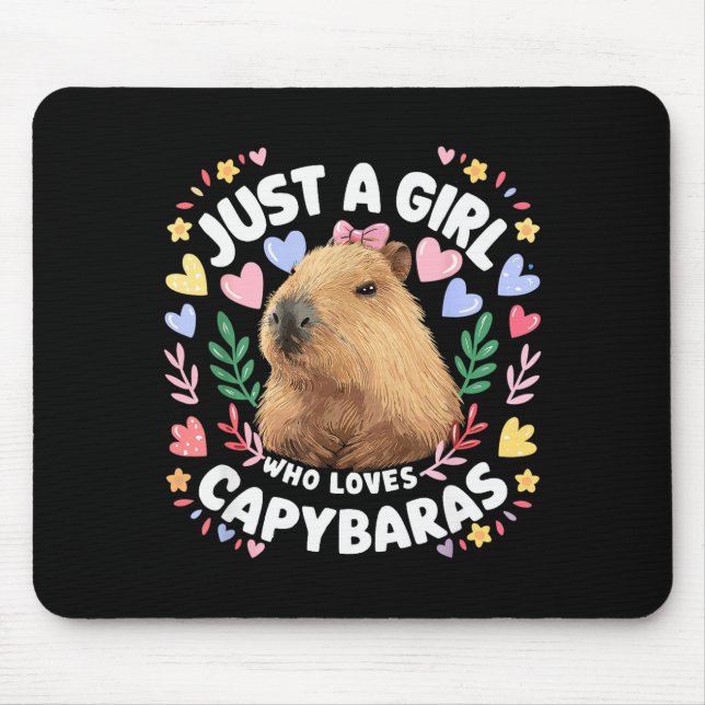 Just A Girl Who Loves Capybaras Cute Capybara Love Musmatta (Framsidan)