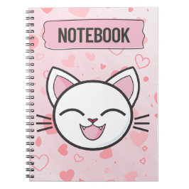 "Just a Girl Who Loves Cats – Cute Cat Notebook" Anteckningsbok