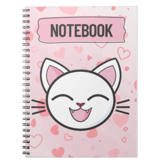 "Just a Girl Who Loves Cats – Cute Cat Notebook" Anteckningsbok