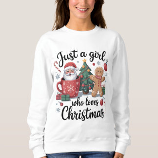 Just a Girl Who Loves Christmas T Shirt