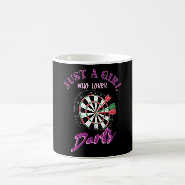 Just A Girl Who Loves Darts Kaffemugg (Center)