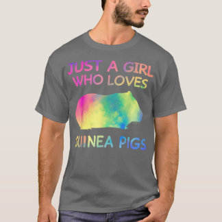 Just A Girl Who Loves Guinea Pigs Funny Guinea Pig T Shirt