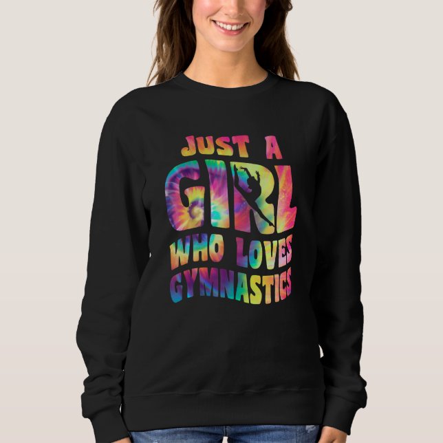 Just A Girl Who Loves Gymnastics Apparel Gymnast G T Shirt (Framsida)