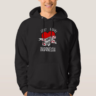 Just A Girl Who Loves Indonesia Hoodie