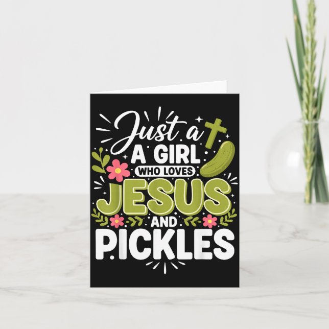 Just A Girl Who Loves Jesus And Ckles  Kort (Framsida)