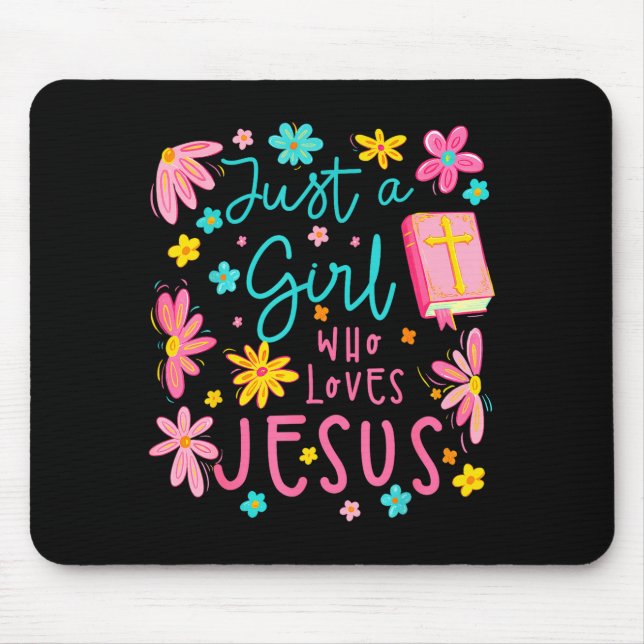 Just A Girl Who Loves Jesus Religious Christian Fl Musmatta (Framsidan)