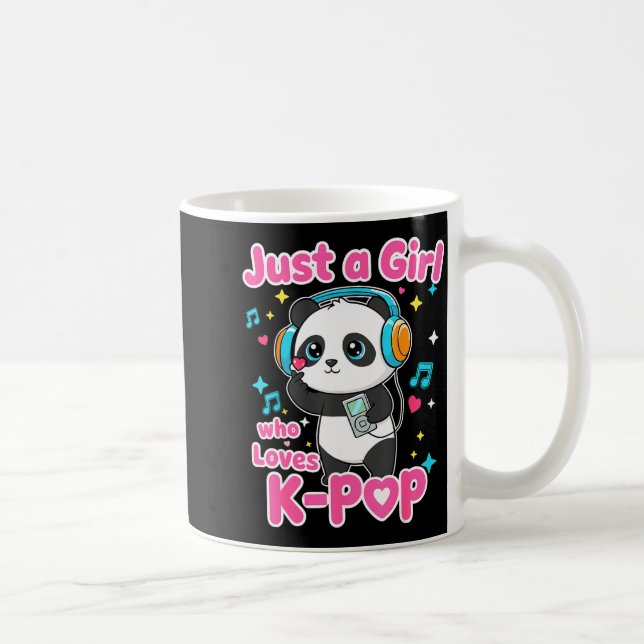 Just A Girl Who Loves K-p Cute Panda  Kaffemugg (Höger)