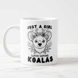 Just a Girl who Loves Koalas Jumbo Mugg