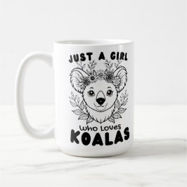 Just a Girl who Loves Koalas Kaffemugg