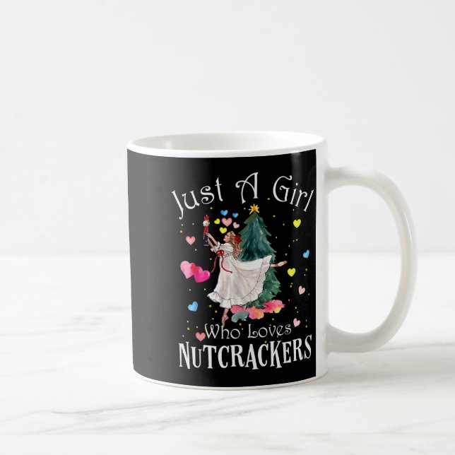 Just A Girl Who Loves Nutcrackers Funny Ballet Chr Kaffemugg (Höger)