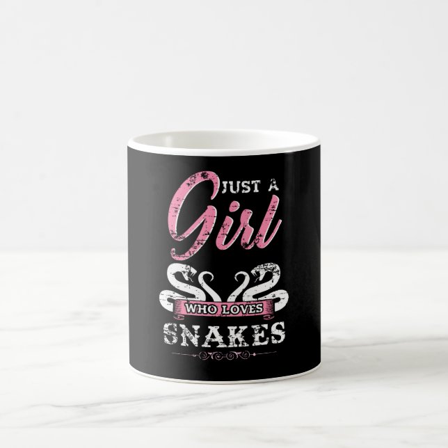 Just A Girl Who Loves Snakes Gift Kaffemugg (Center)