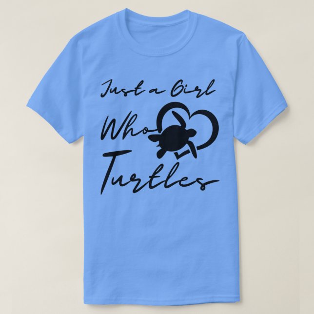 Just a Girl Who Loves Turtles Turtle life Turtles  T Shirt (Design framsida)