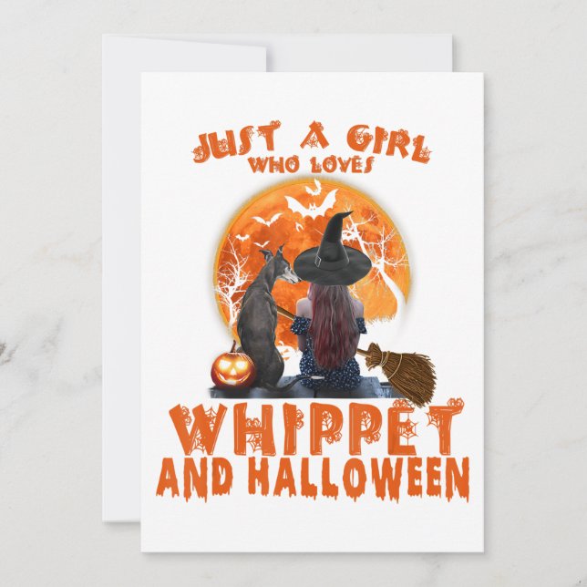 Just A Girl Who Loves Whippet Dog And Halloween (Framsida)