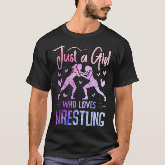 Just A Girl Who Loves Wrestling Submission Mat Spo T Shirt