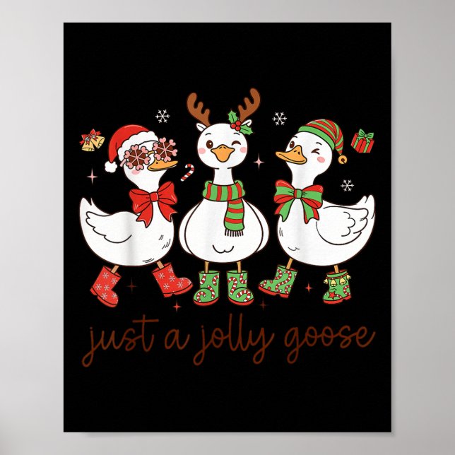 Just A Jolly Goose -christmas Goose - Merry Goosma Poster (Framsidan)