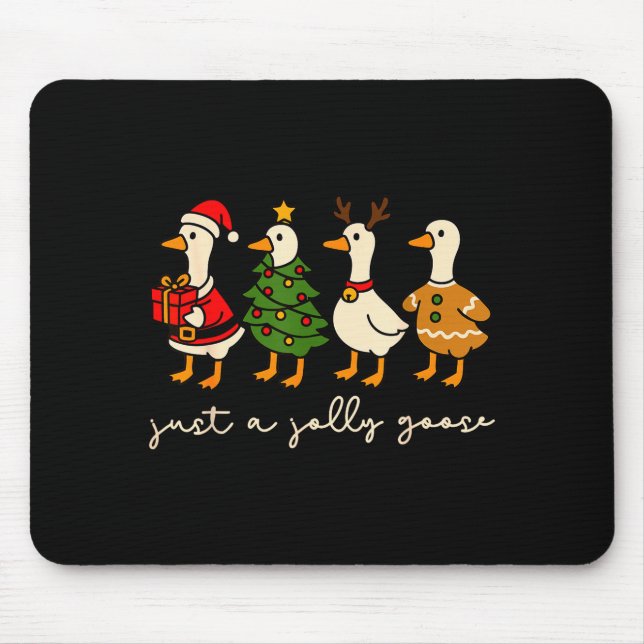 Just A Jolly Goose Christmas Silly Goose Funny Xma Musmatta (Framsidan)