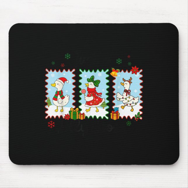 Just A Jolly Goose Funny Goose Santa Reindeer Cute Musmatta (Framsidan)