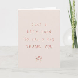 Just a Little Card to say a Big Thank You Kort
