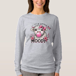 Just A Little Moody Baby Cow T Shirt