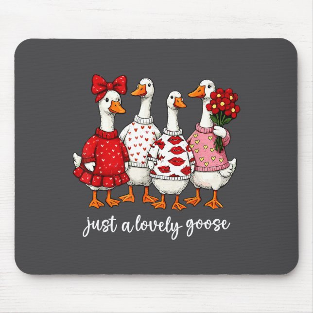 Just A Lovely Goose Cute Silly Goose Valentine's D Musmatta (Framsidan)