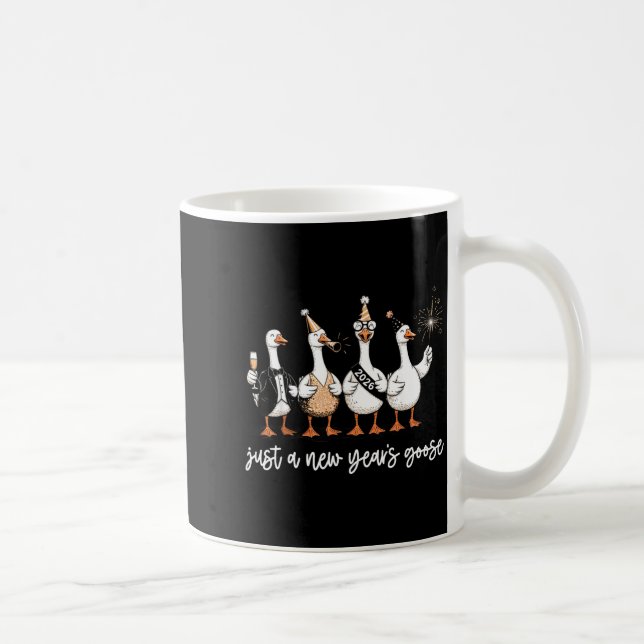 Just A New Year Goose 2026 Happy 2026 New Years  Kaffemugg (Höger)
