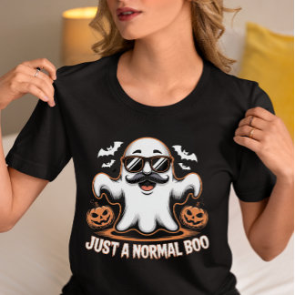 Just A Normal Boo Funny Halloween Ghost T Shirt