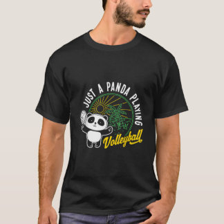 Just A Panda Playing Volleyball Animal T Shirt