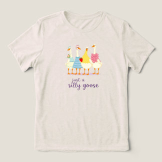 Just a Silly Goose – Cute Funny Goose Squad Design T Shirt