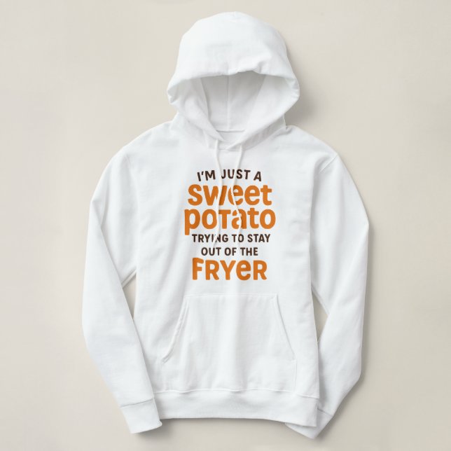 Just A Sweet Potato Funny Quote T Shirt (Design framsida)
