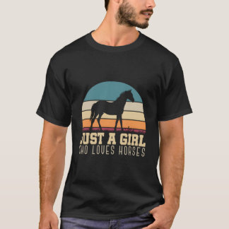 Just A Who Loves Horses Horse Horse T Shirt